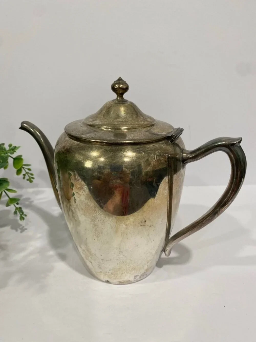 Vintage Antique FB Rogers Silver Plated Coffee Tea Serving Pot